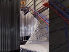 Automatische Pulverbeschichtungslinie mit hoher Beschichtungskapazität mit Uniform für Eisenwerke